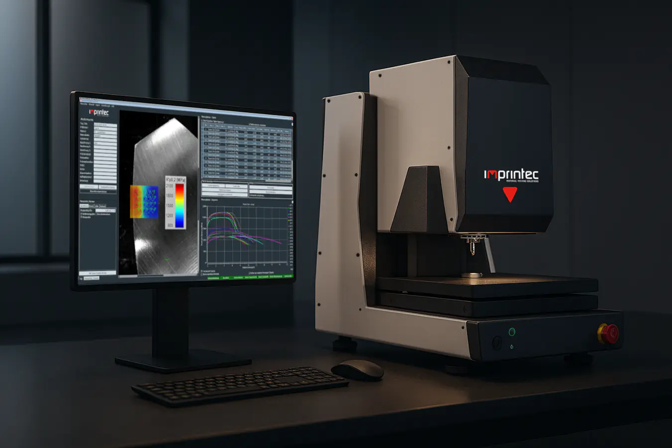 i3D WLI Pro Prüfgerät in dunkler Ansicht