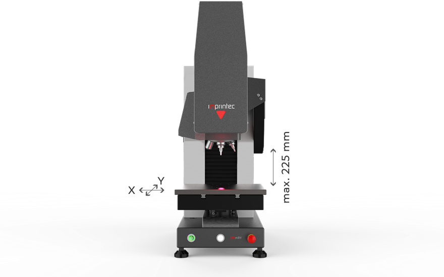 i3D mBV – Seitenansicht mit angehobenem Messkopf
