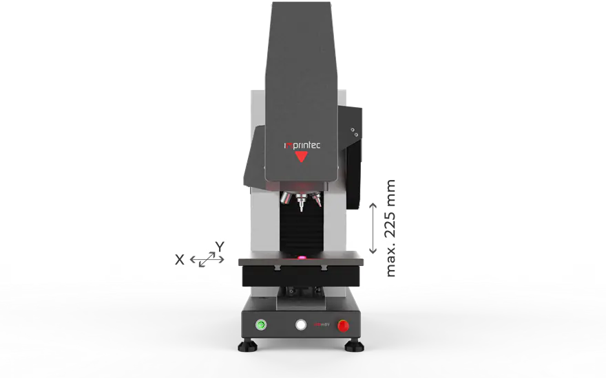 i3D mBV – Seitenansicht mit angehobenem Messkopf